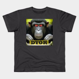 Funny Monkey Cute Apes Animal memes Kids T-Shirt